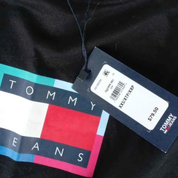 TOMMY HILFIGER Organic Cotton Sleeveless Crew-Neck T-shirt  Dress - Picture 4 of 6